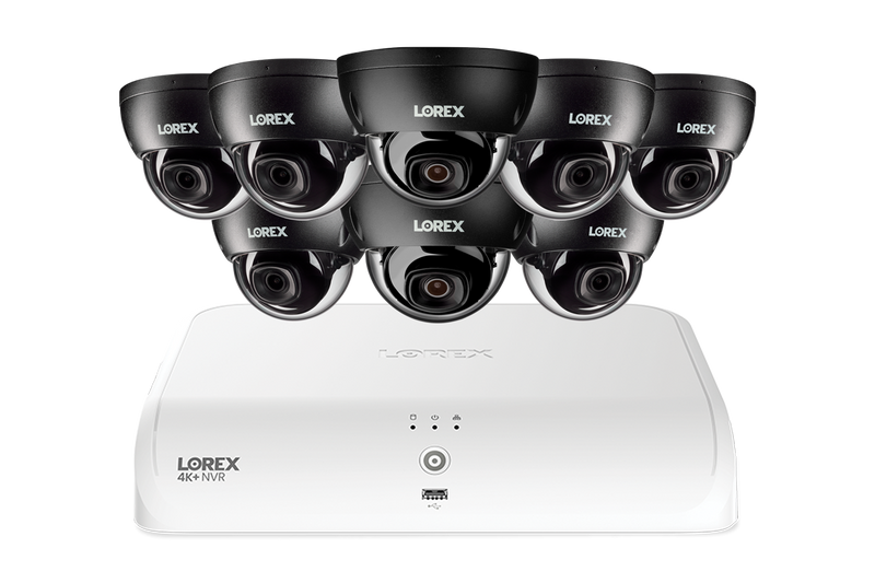 Lorex Fusion Series 4K 16 Channel (8 Wired + 8 Fusion Wi-Fi) 2TB Wired System with A4 Wired 2K IP Dome Cameras