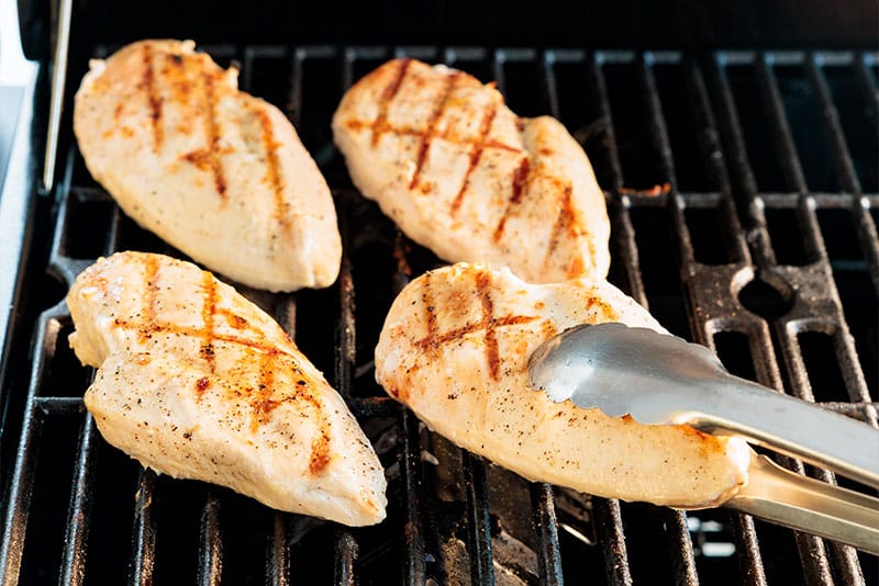 grilling chicken