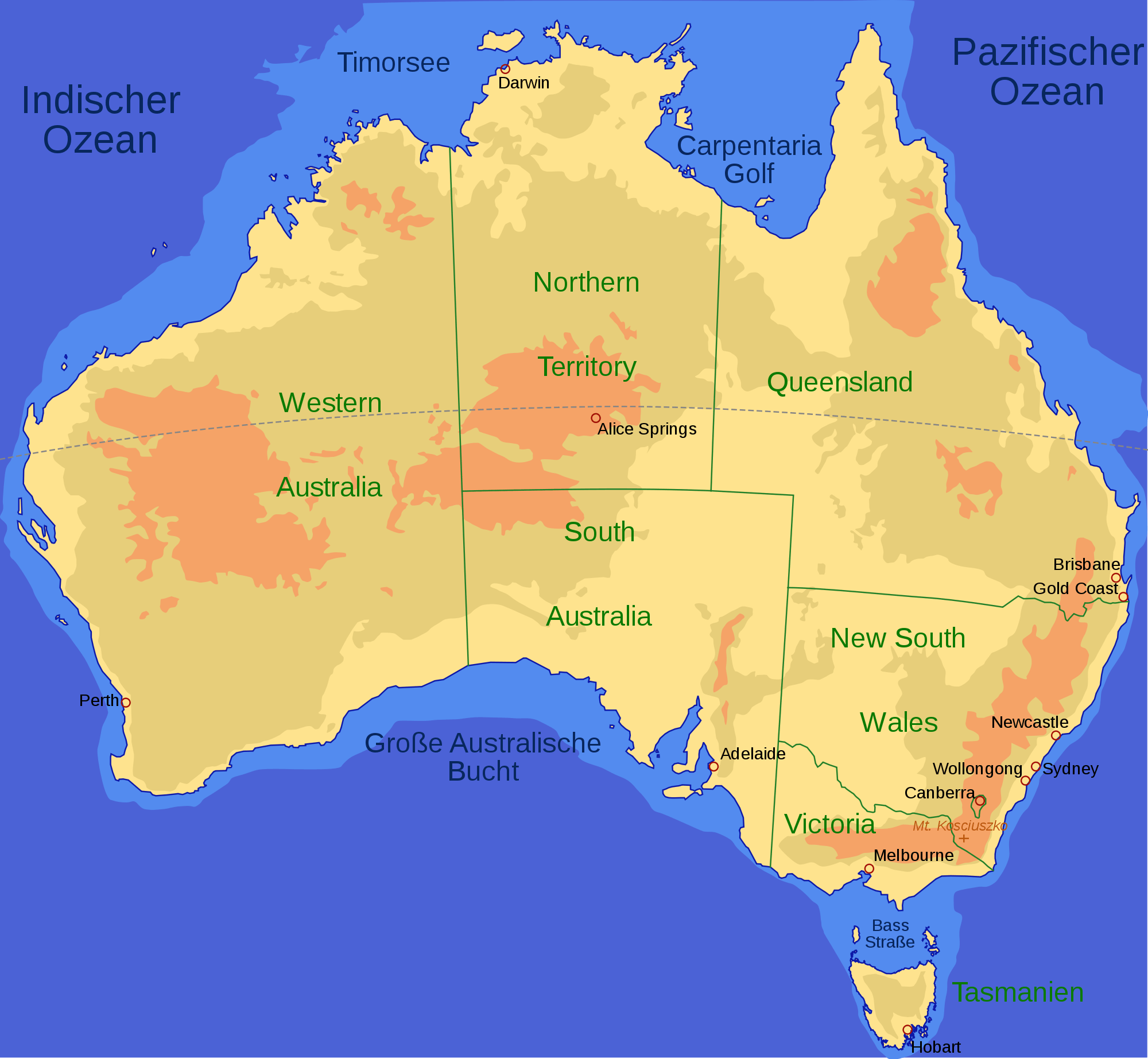 Big Map Of Australia