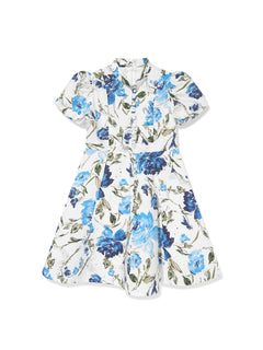 Flower-Print Cotton Dress | Marchesa