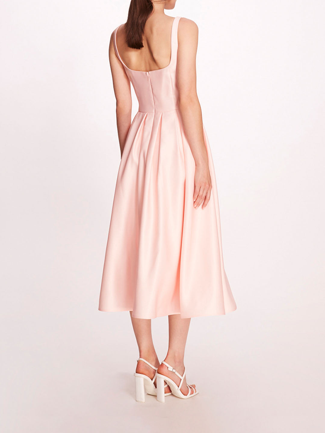 Duchess Satin Midi Dress | Marchesa