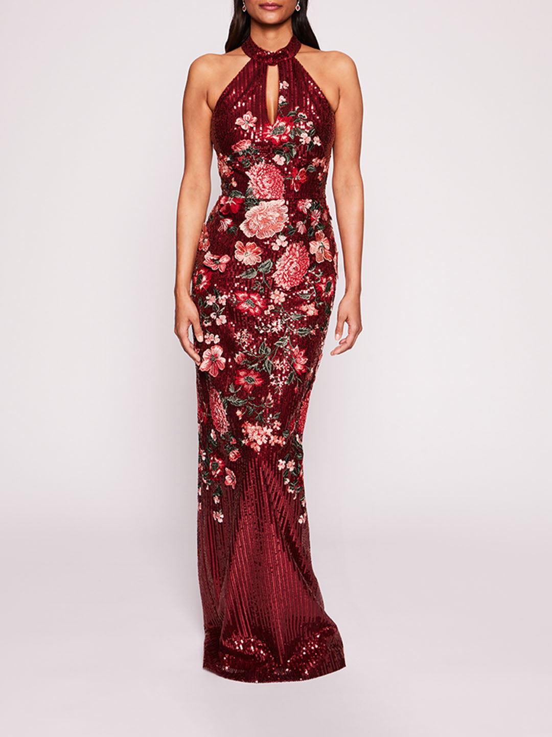 Halter Shimmer Gown | Marchesa