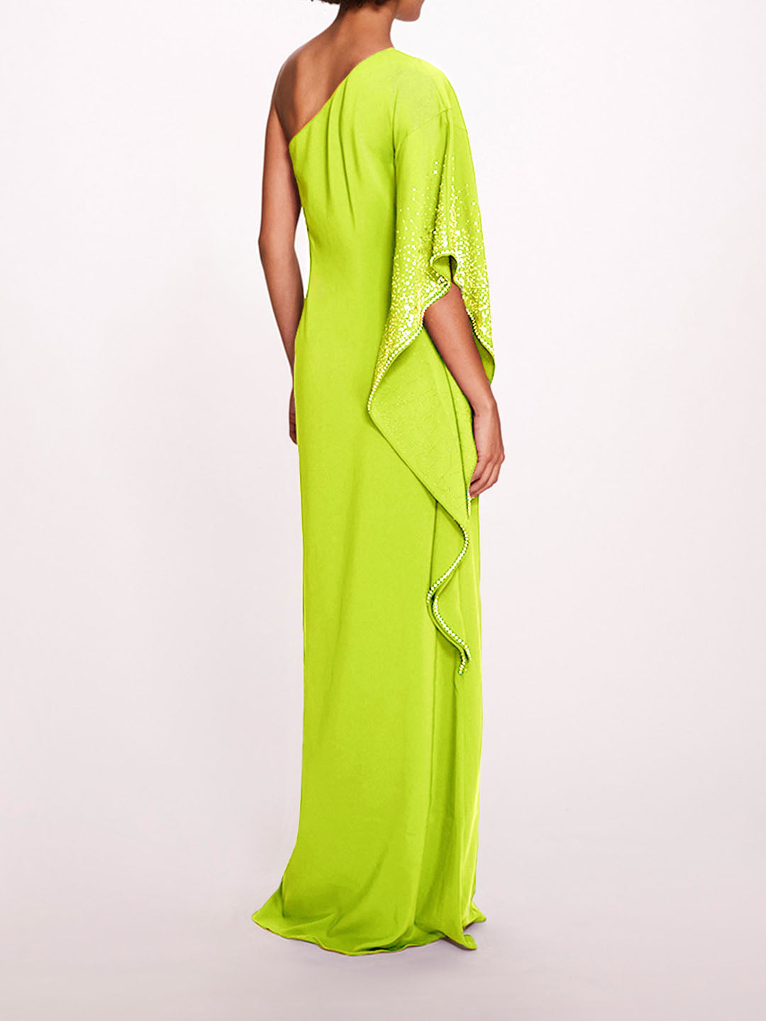 One Shoulder Kaftan | Marchesa