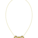 Halo Flower Yellow Pendant Necklace | Marchesa