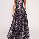 Lotus Sequin Gown | Marchesa