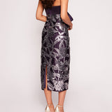 Lotus Sequin Midi Dress | Marchesa