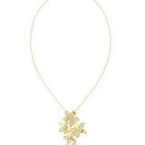 Wild Flower Yellow Gold Pendant Necklace | Marchesa