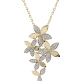 Wild Flower Yellow Gold Pendant Necklace | Marchesa