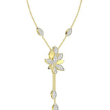 Wild Flower Yellow Gold Y Necklace | Marchesa