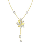 Wild Flower Yellow Gold Y Necklace | Marchesa