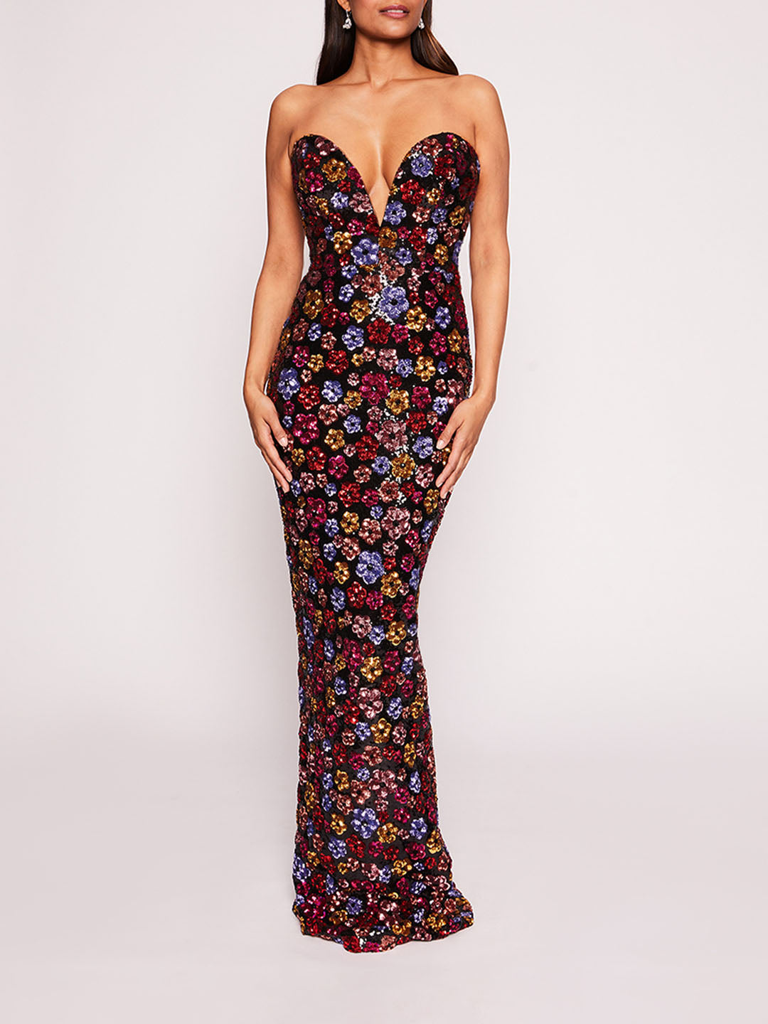 Sequin Bouquets Gown | Marchesa