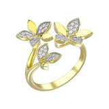 Wild Flower Yellow Gold Ring | Marchesa