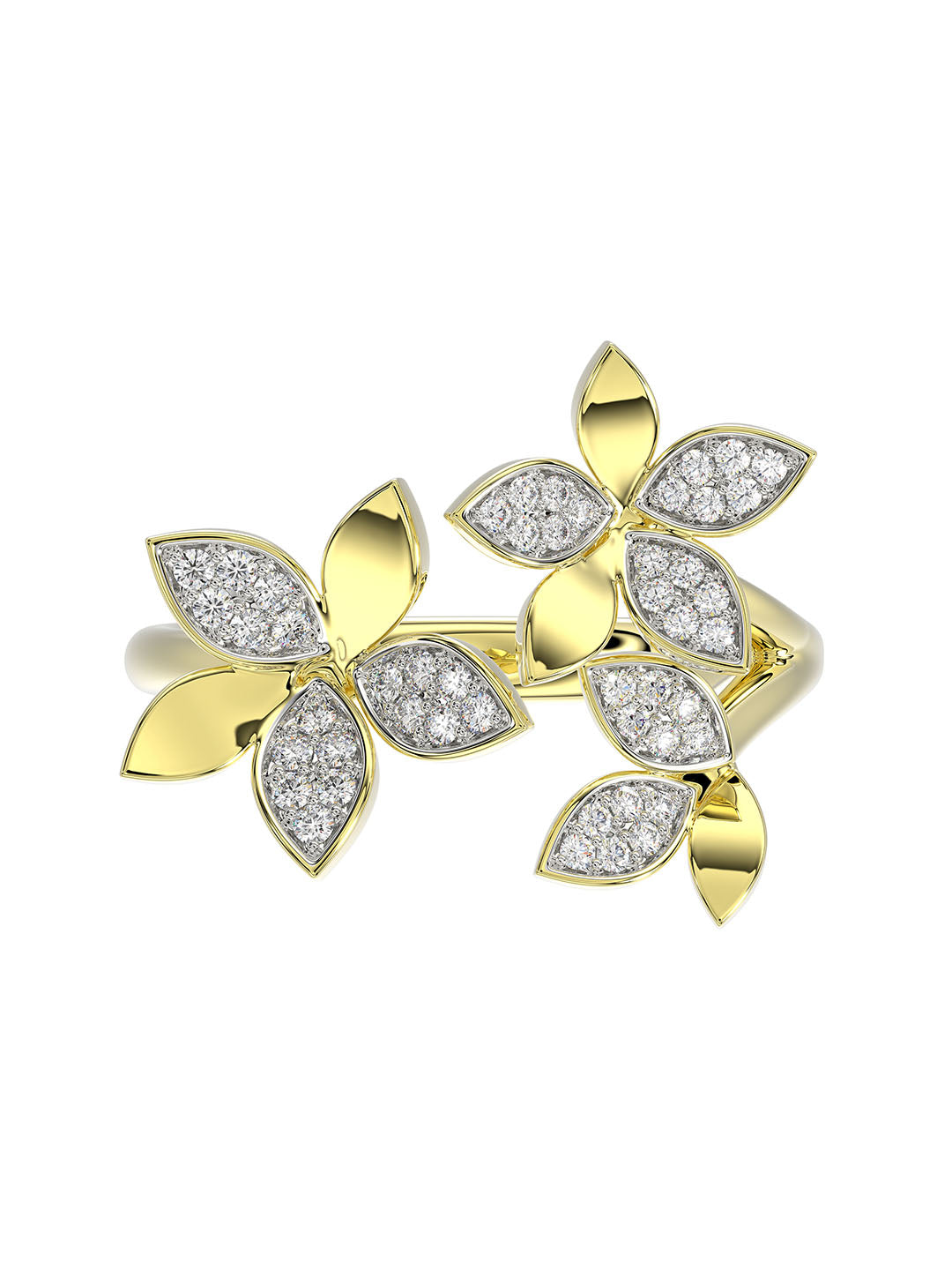 Wild Flower Yellow Gold Ring | Marchesa