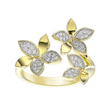 Wild Flower Yellow Gold Ring | Marchesa