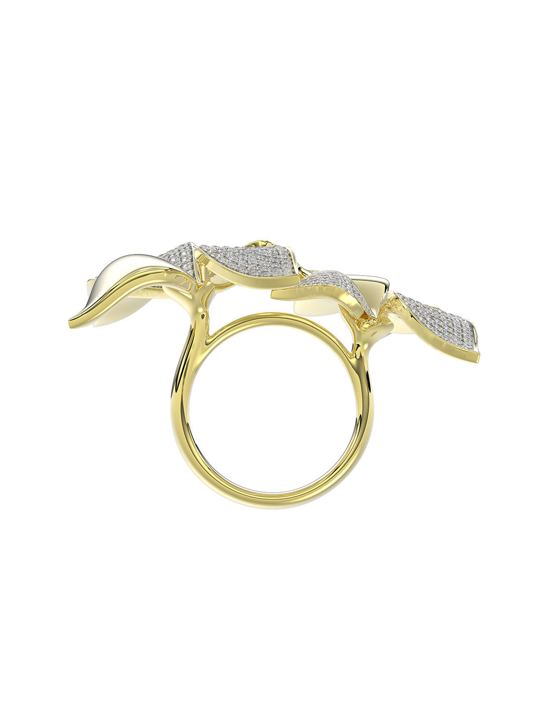 Wild Flower Yellow Gold Ring | Marchesa