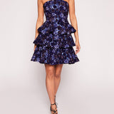 Sequin Bouquets Mini Dress | Marchesa