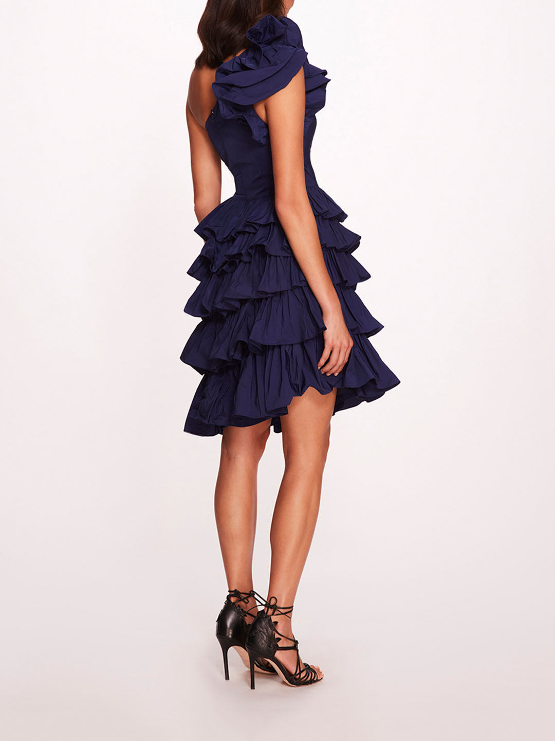 Taffeta Tiered Mini Dress | Marchesa