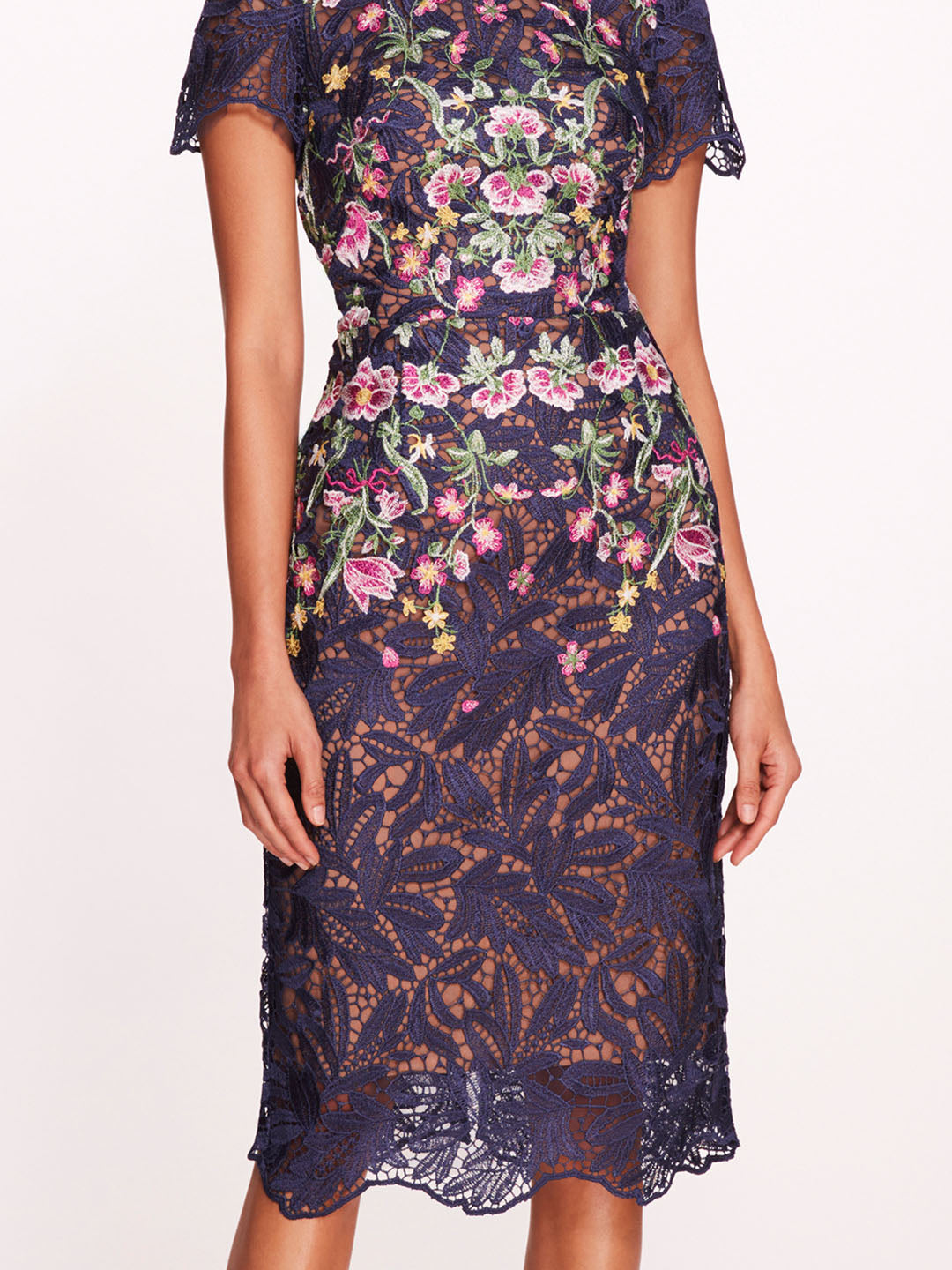 Camellia Midi Dress | Marchesa