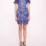 Iris Cutwork Mini Dress | Marchesa