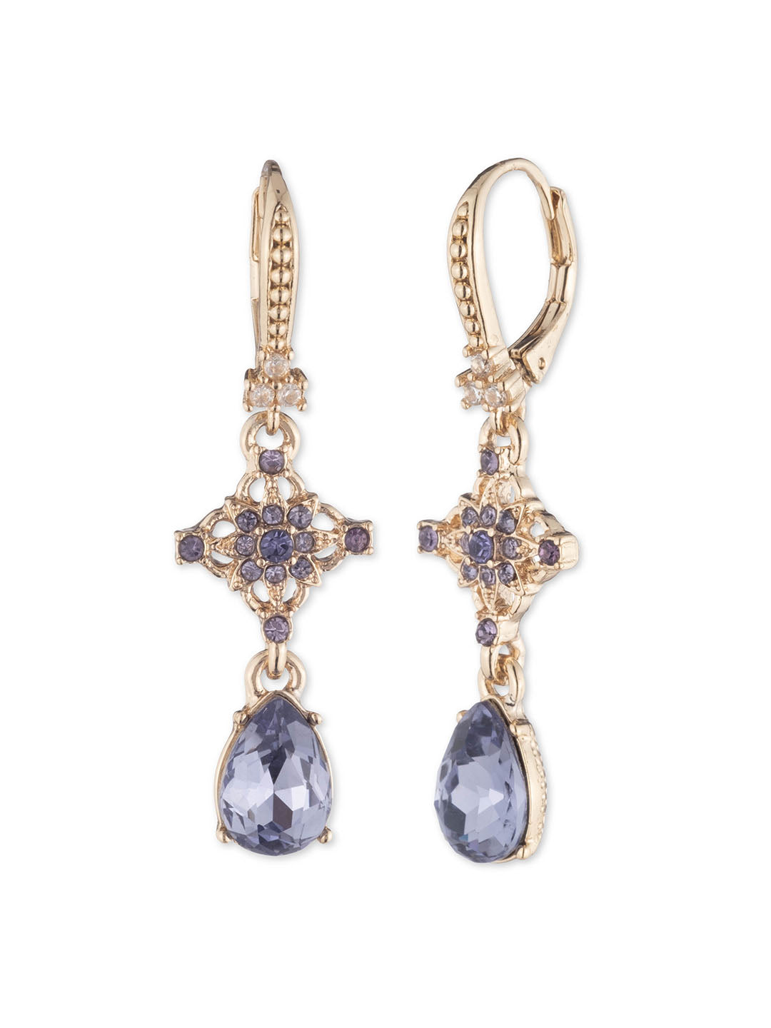 Tanzanite Lace Stone Drop Earring | Marchesa