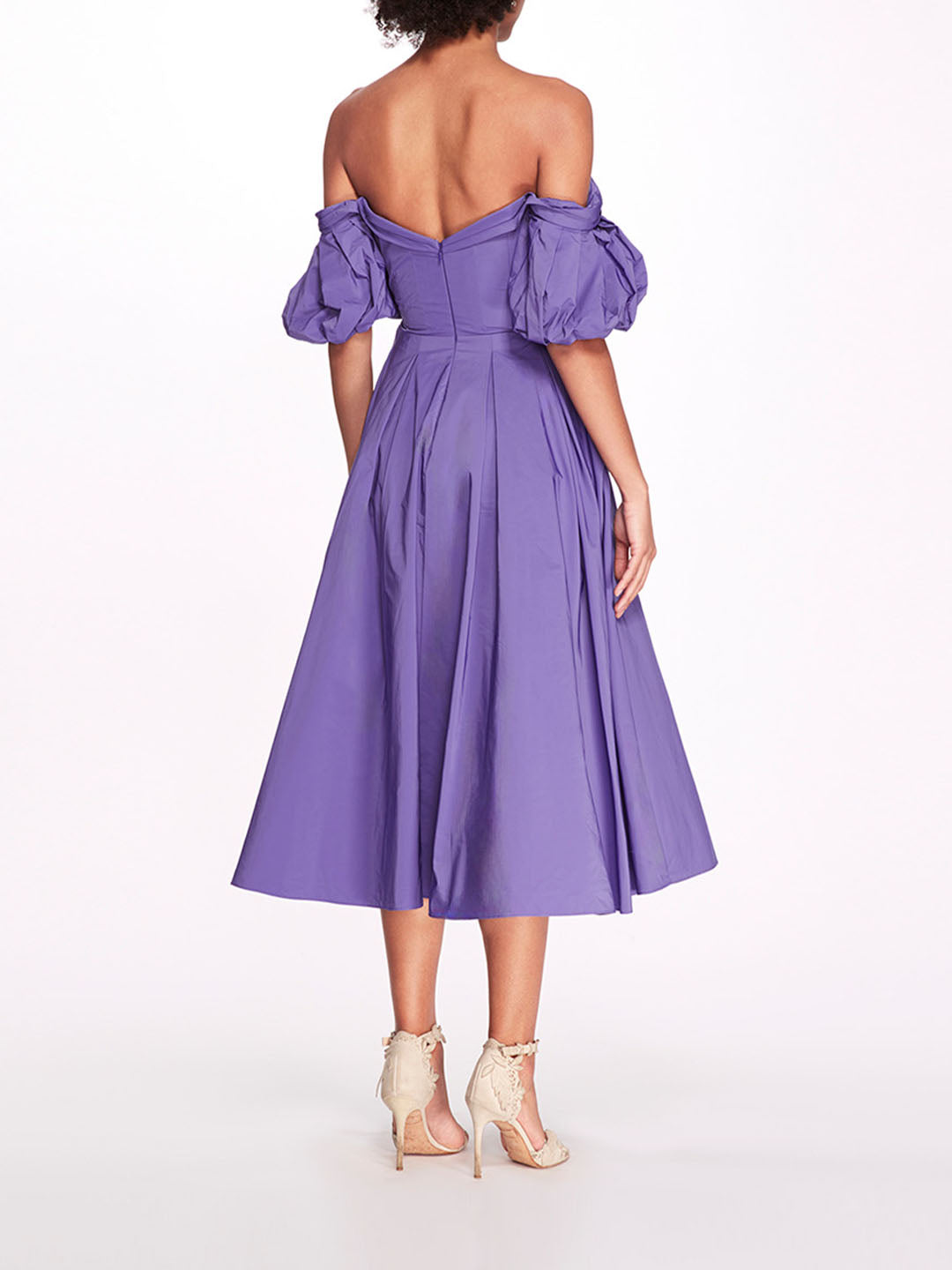 Off Shoulder Taffeta Bubble Dress | Marchesa