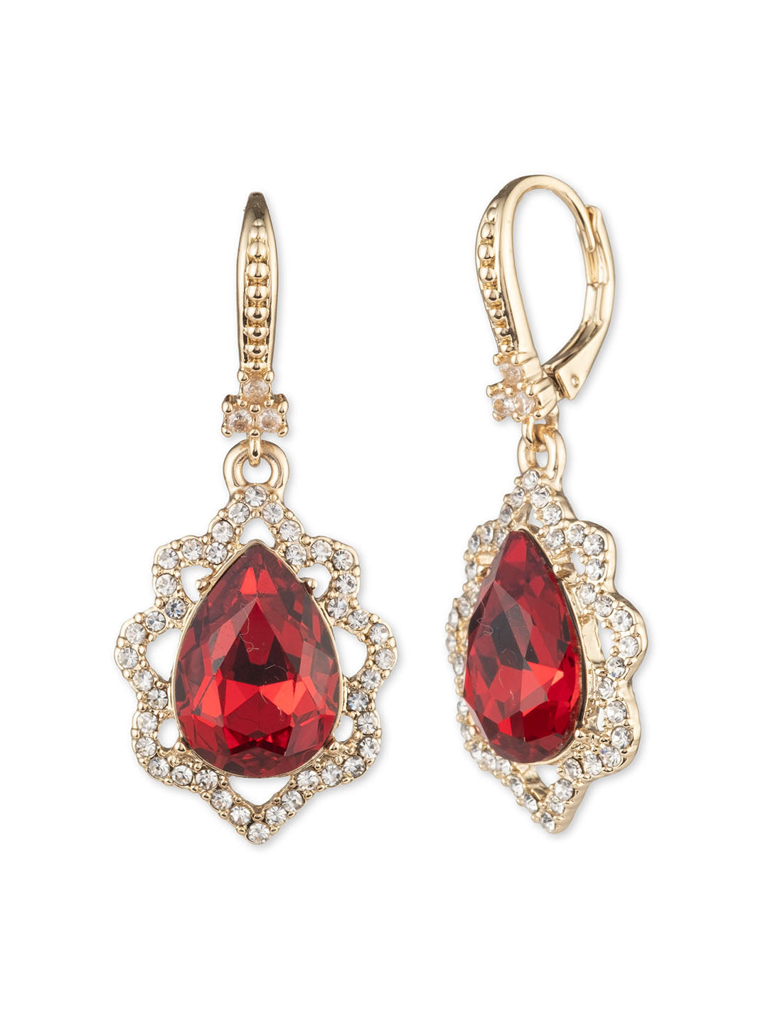 Poised Red Drop Earring | Marchesa