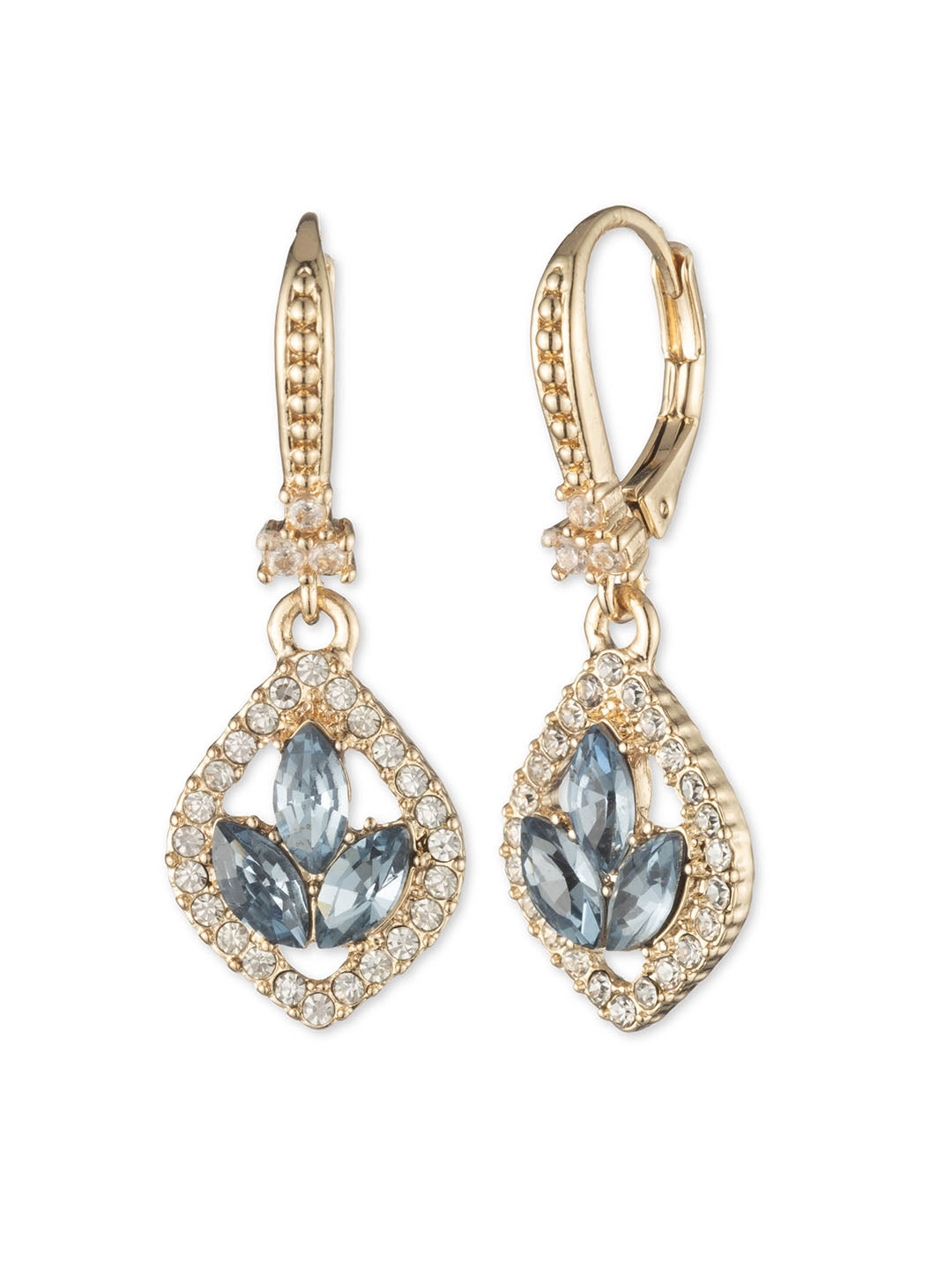 Poised Denim Mini Drop Earring | Marchesa