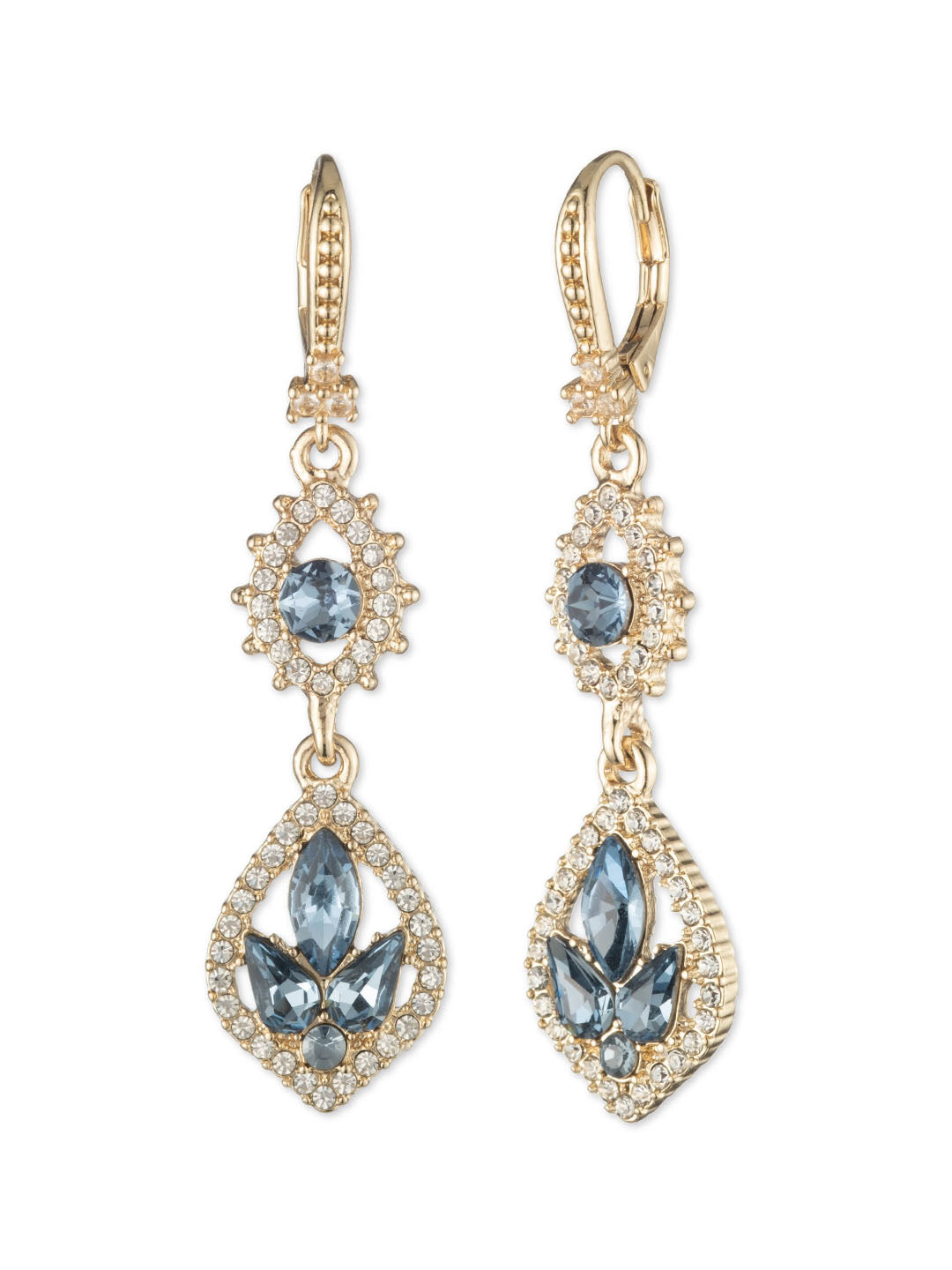 Poised Denim Midi Drop Earring | Marchesa