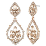 Poised Rose Large Drop Earring | Marchesa