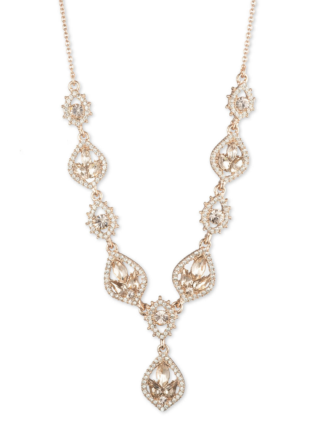 Poised Rose Y Necklace | Marchesa