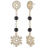 Black Pearl Linear Earring | Marchesa