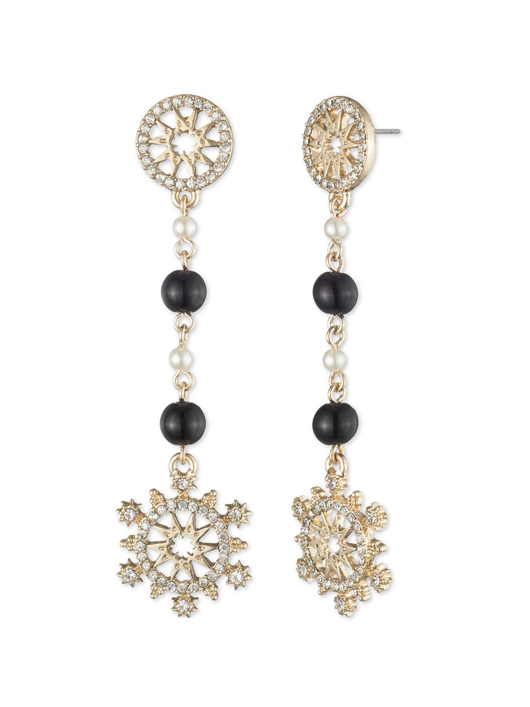 Black Pearl Linear Earring | Marchesa