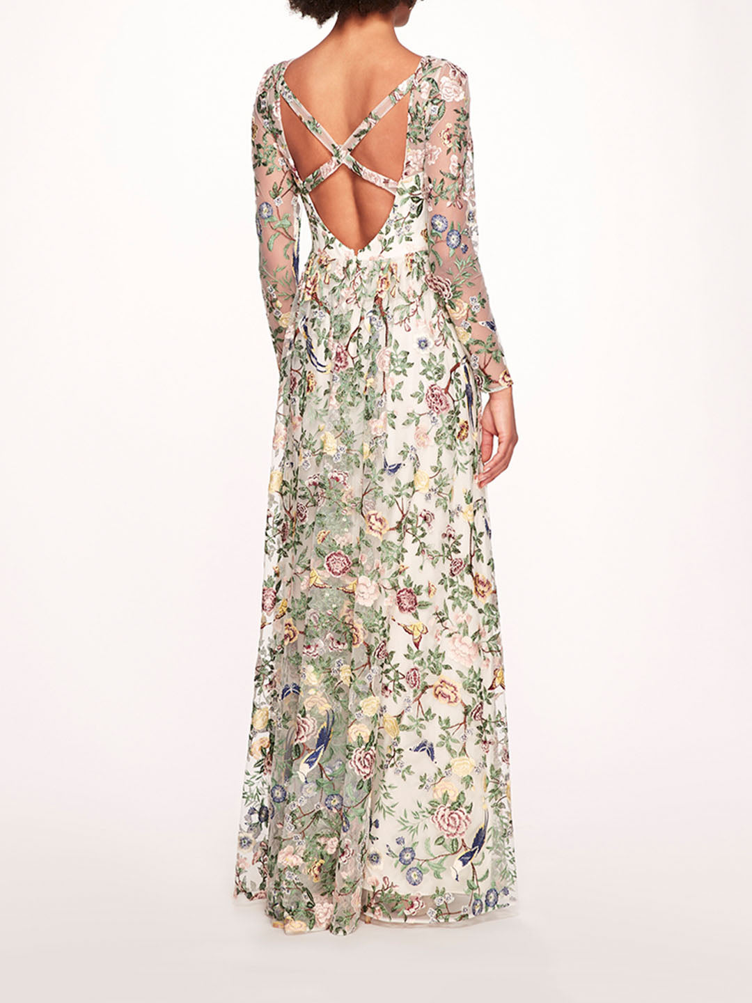 Botanical Embroidered Gown | Marchesa