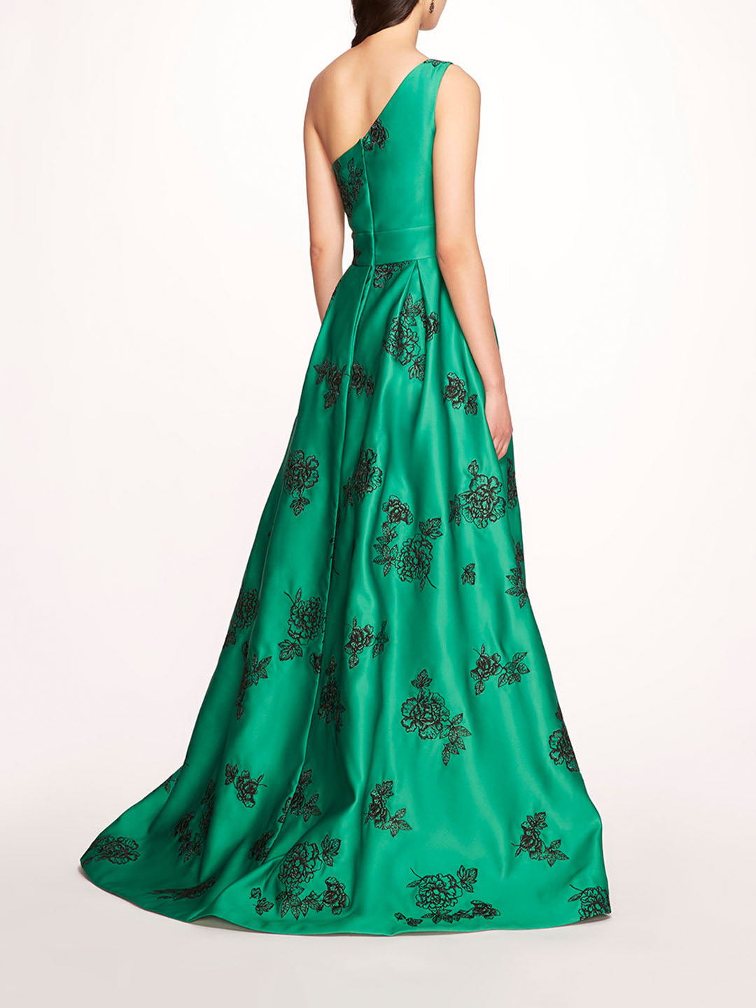 One Shoulder Marigold Ball Gown | Marchesa