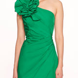 One Shoulder Taffeta Mini Dress | Marchesa