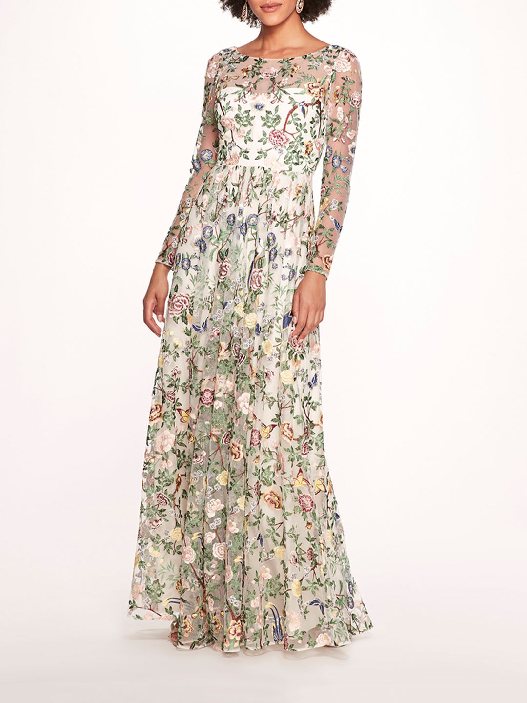 Botanical Embroidered Gown | Marchesa