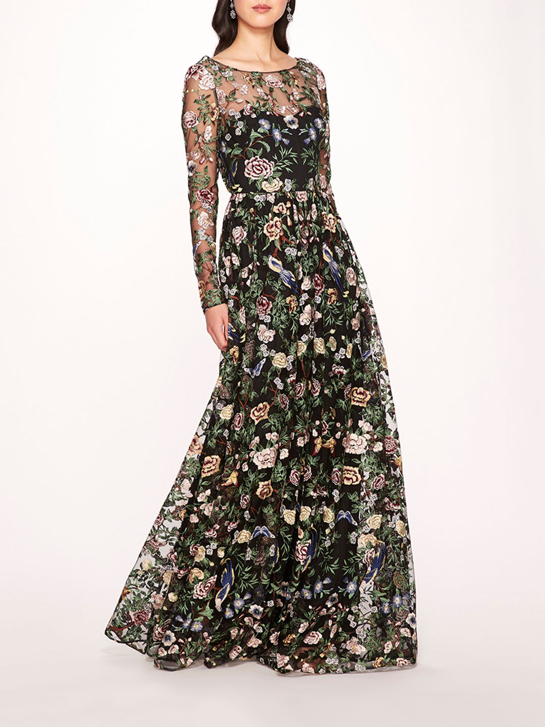 Botanical Embroidered Gown | Marchesa