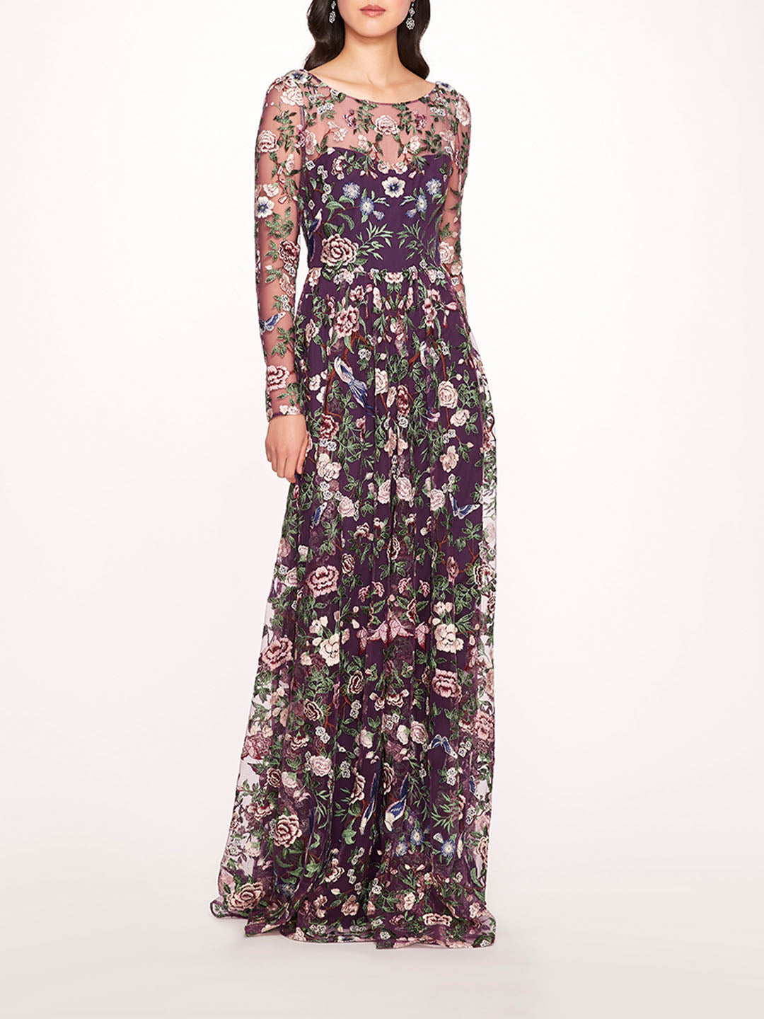 Botanical Embroidered Gown | Marchesa