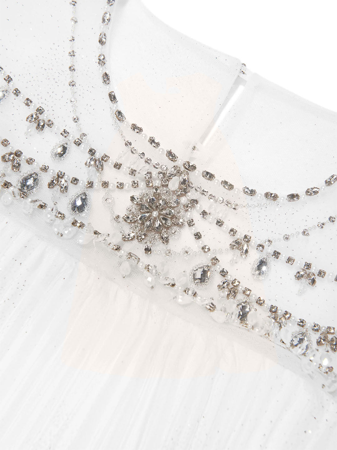 Jewel-Embellished Tulle Dress | Marchesa