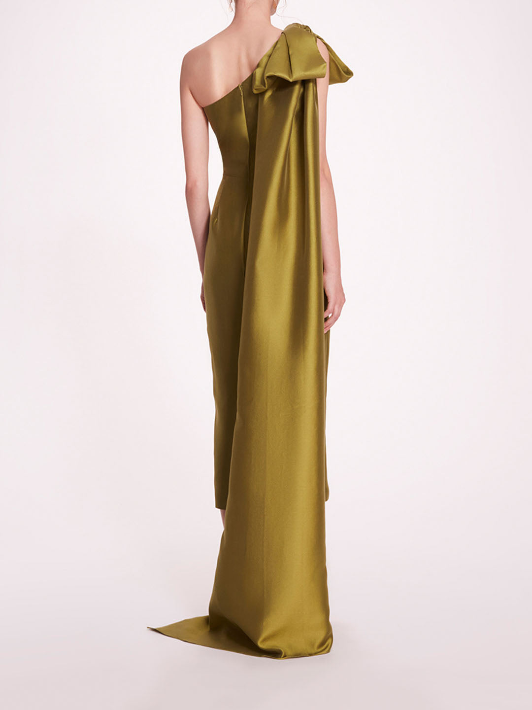 Silk Mikado Midi Dress | Marchesa