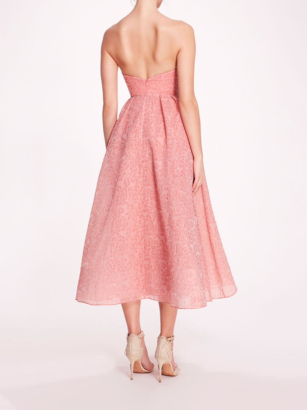 Cloque Sweetheart Dress | Marchesa