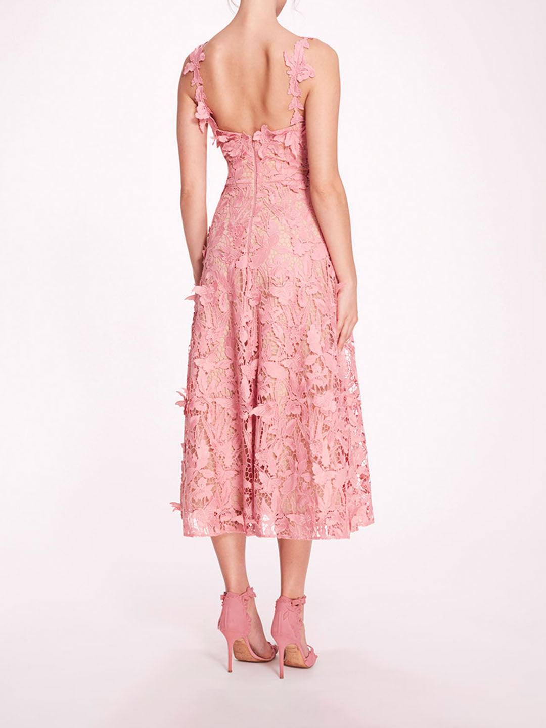 Organic Lace Midi Dress | Marchesa