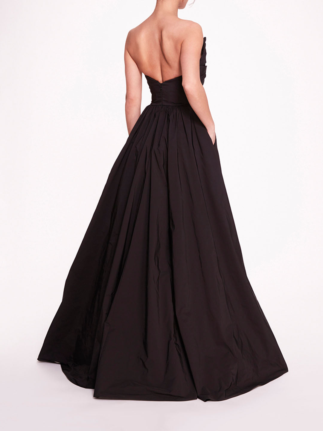 Pleated Taffeta Gown | Marchesa