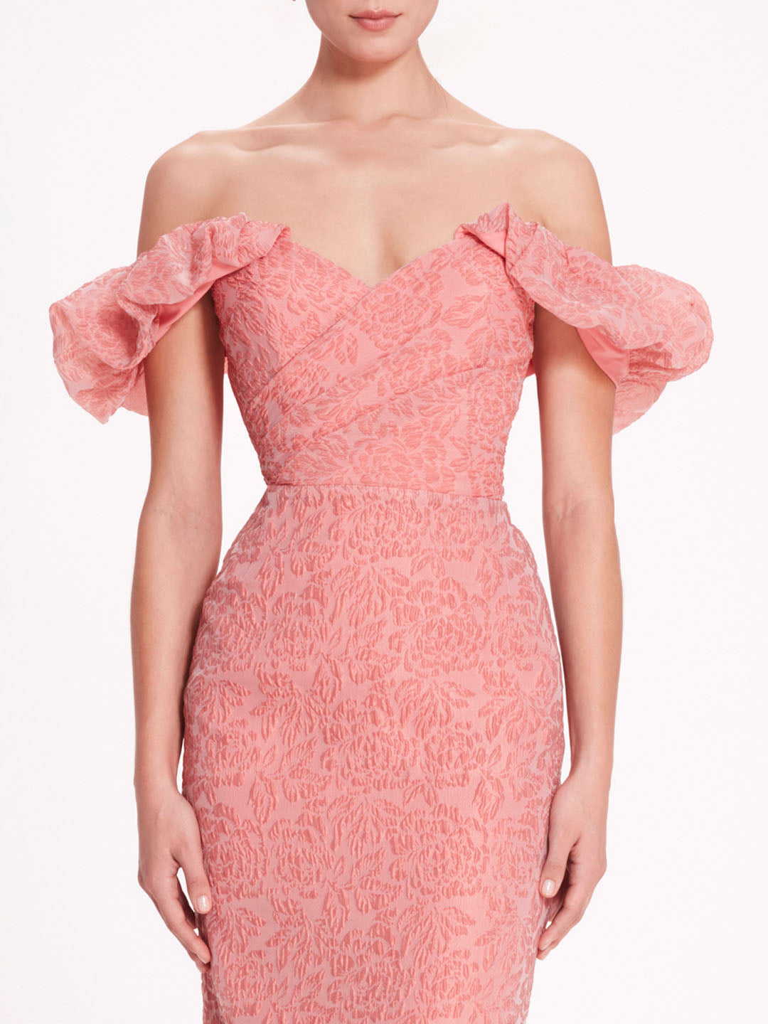 Cloque Midi Dress | Marchesa