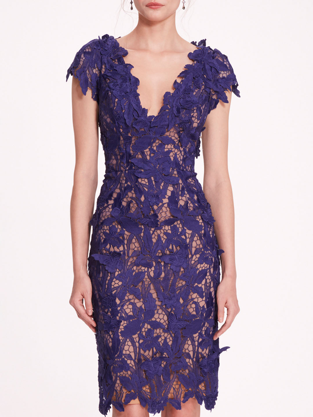 Organic Lace Mini Dress | Marchesa