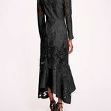 Linen Lace Maxi Dress | Marchesa