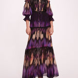 Abstract Viscose Maxi Dress | Marchesa