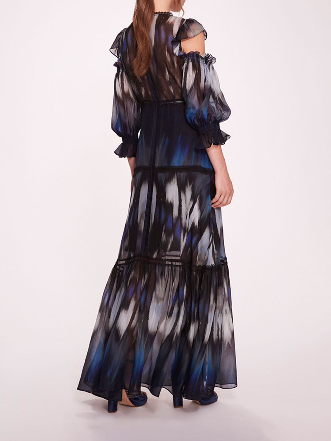 Abstract Viscose Maxi Dress | Marchesa