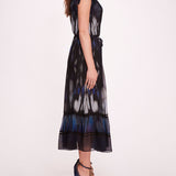 Abstract Viscose Midi Dress | Marchesa