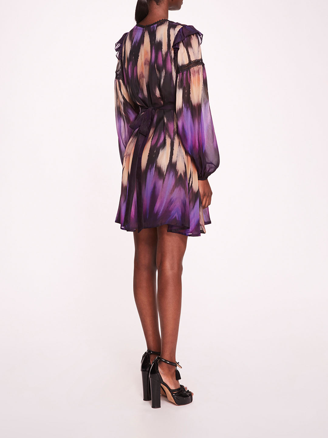 Abstract Viscose Mini Dress | Marchesa